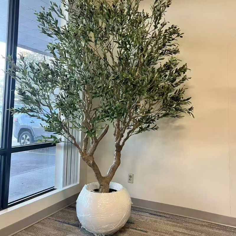 Olivo Artificial De 90 Cm - Decoración Realista Para Hogar Y Oficina | Plástico De Alta Calidad, Sin Mantenimiento