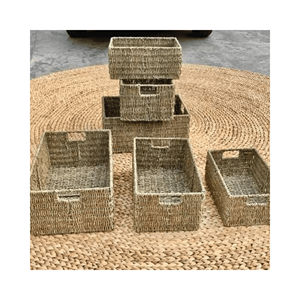 Water Hyacinth <b>Placemat</b> and Cup Mat Set eco-friendly mats; use: home dining setup; origin: Vietnam crafted - Product Image 4