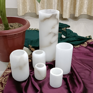 Vente de fête en gros d'usine directe expédition rapide-bougeoir en onyx blanc naturel tailles personnalisées disponibles bas prix - Product Image 3