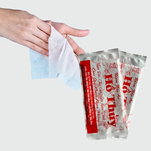 Toallitas de limpieza húmedas individuales superventas diseño de aerolínea personalizado para viajes Vietnam fabricante-limpieza comer Paquete de tamaño de viaje - Product Image 1