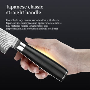 Vente en gros de couteau de chef de service OEM ODM personnalisé de qualité supérieure couteau de cuisine pour légumes en acier inoxydable tranchant Damas couteau de chef - Product Image 6