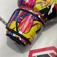 Guantes de Boxeo Fairtex, Totalmente Personalizados, Nuevo Diseño Impreso, Profesionales de Muay Thai, Cuero Genuino de Vaca, Acolchado Multicapa