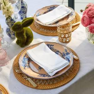 Exquisito Mantel Individual de ratán natural ecológico para boda manteles individuales tejidos redondos para placa de cargador de mimbre de fiesta hecho en Vietnam - Product Image 5