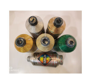 เส้นด้ายโพลีเอสเตอร์เมทาลิก150D บิดต่ำสำหรับงานปักถักและงานเย็บ - Product Image 1