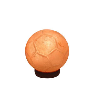 Organic Carved Ball-Shaped Himalayan Salt Lamp Business Theme Football Gift Natural Crafts Product - Product Image 2