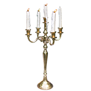 Elegant Premium Candelabra Candle Stand 5 Arms Decorative Aluminum Metal Handmade Candle Stand for <b>Wedding</b> Party Decoration - Product Image 3