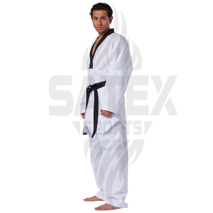 Conjuntos de Uniformes de Taekwondo Hechos a Medida, Alta Calidad, 100% Algodón, Transpirable, Secado Rápido, Ropa de Artes Marciales - Product Image 3