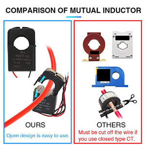 Medidor de Panel de energía de potencia de amperaje de voltaje de corriente CA, pantalla Digital <span class=keywords><strong>LCD</strong></span>, amperímetro, voltímetro, multímetro CT AC 80-260V 100A - Product Image 5