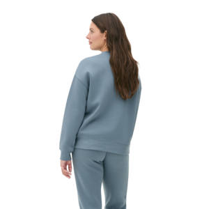 Sudadera de cuello redondo con forro polar para mujer de marca personalizada, estilo informal de invierno/otoño bordado, diseños impresos personalizables - Product Image 6