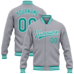 Vente en gros dans l'industrie directe Bomber décontracté hiver personnalisé bleu marine rose-blanc veste bicolore Varsity Letterman - Product Image 5