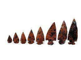 หัวลูกศรทำจากอัญมณีขนาด1-1.5นิ้วทำจากมะฮอกกานีหินธรรมชาติบำบัดกึ่งมีค่าของอินเดีย - Product Image 4