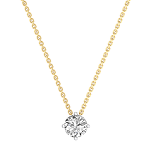 High Quality 1.5cts Lab Grown EF Clarity Diamond 14k White Gold <b>Necklace</b> with VS Chain for Women's Weddings & Parties - Product Image 1