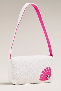 Sac fourre-tout en coton de luxe de plage de vacances perlé à la main de haute qualité pour une utilisation de fête personnalisable - Product Image 2
