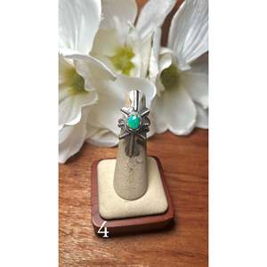 Kobe Martinez Sonoran Mountain Turquoise 18K Plated Sterling Silver Casual <b>Adjustable</b> <b>Ring</b> Bezel Setting Gift Stainless Steel - Product Image 5