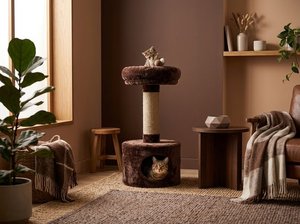 Casa para Gatos Fiona Chocolate Dream con Espacio Acogedor para Escurrirse - Product Image 6
