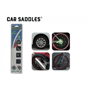16PC <b>Rubber</b> Reflective <b>Strip</b> Silver - Product Image 1