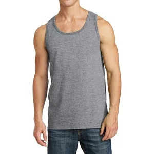<b>Men's</b> Sleeveless Gym Wear tank Tops 100%cotton <b>Singlet</b> <b>for</b> Wholesales - Product Image 6