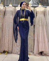 Robe de mariée de luxe en satin d'inspiration marocaine 2025 – Motif dentelle élégant vintage – Robe de soirée longue intemporelle haut de gamme