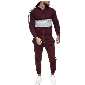 Ensemble de jogging à capuche 100% coton pour homme, avec veste et pantalon de survêtement, deux pièces - Product Image 5