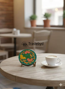 Juego de 4 posavasos de MDF Tradebyd, alfombrillas ecológicas elegantes para bebidas, posavasos reutilizables para Decoración de mesa para espacios de comedor - Product Image 4