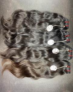 Vente en gros d'extensions de cheveux humains indiens vierges bruts exportation d'usine perruque fermetures en dentelle faisceaux de trame haute qualité colorant en machine capable - Product Image 6