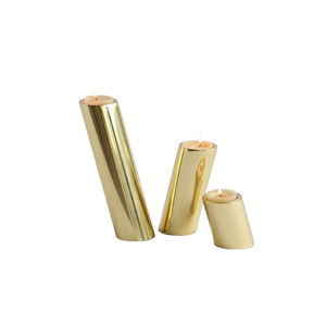 Porte-bougie en métal de haute qualité au design moderne, personnalisable, vente en gros directe d'usine, décoration de Noël, de mariage et de maison, fait main - Product Image 1