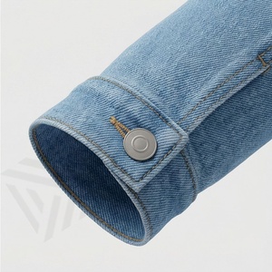 Veste en jean pour homme à prix de gros, vêtement décontracté, doublure personnalisée, couleur personnalisée, jean long, logo personnalisé imprimé sur le devant - Product Image 6