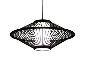 Pantalla de Lámpara Colgante de Bambú y Ratán Duradera, Lámpara Tejida a Mano para Iluminación Ecológica en la Sala de Estar - Product Image 2