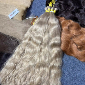 Extensions de cheveux humains vietnamiens les plus vendues, super double trame, 100g, ondulées naturelles, toutes les couleurs, longueur 60 cm - Product Image 1