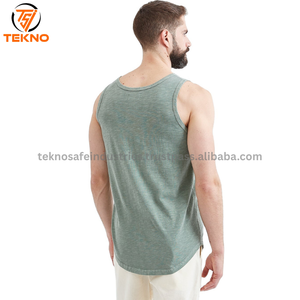 เสื้อกล้ามออกกำลังกายแขนกุดทำจากผ้าฝ้ายแห้งเร็วสำหรับผู้ชายเสื้อออกกำลังกายแฟชั่นใหม่ล่าสุดสำหรับฤดูร้อน - Product Image 3