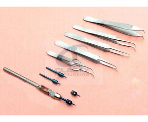 PINZAS QUIRÚRGICAS BÁSICAS DE TRASPLANTE DE CABELLO INSTRUMENTO DE CIRUGÍA JUEGO DE INSTRUMENTOS PINZAS IMPLANTADAS DE CABELLO - Product Image 1