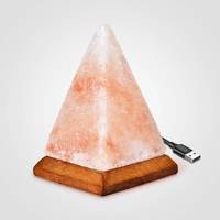 Masseur corporel en sel rose de l'Himalaya naturel, forme pyramidale, bienfaits pour la santé, ionisant, lumière d'ambiance, spa, bien-être, pour les passionnés de bien-être