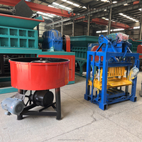 Machine à fabriquer des pavés autobloquants, machine à blocs creux en ciment, ligne de production de moules pour bordures avec pompe