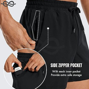 Men's Gym Workout <b>Shorts</b> 7 Inch Quick Dry Athletic <b>Shorts</b> <b>Zipper</b> <b>Pockets</b> Lightweight Running <b>Shorts</b> Training Sports Workout - Product Image 5