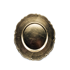 Modern Brass Charger Factory Wholesale Supplier Round Gold Brass Charger Plate for <b>Wedding</b> Table Decorative - Product Image 2