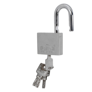 Candado de Hierro Sólido con Gancho Corto y Llave, 50 mm, Función Impermeable, Cilindro de Latón de 70 mm - Product Image 2