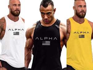 Vente en gros INSPIRE APPAREL Nouveau débardeur de sport pour homme en maille coton/polyester écologique respirant pour la musculation - Product Image 6