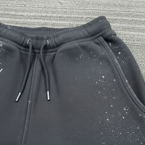 Custom Made High Quality Tracksuit <b>Sets</b> Acid Wash Thick Distressed Patch <b>Embroidery</b> Tracksuits Streetwear 2 Piece Tracksuit <b>Sets</b> - Product Image 6