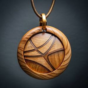 COLLARES VEGANOS PARA MUJER HOMBRE NATURAL GRANDE BOHO TRIBAL SONO COLGANTE DE MADERA en cordón ajustable Collar hecho a mano - Product Image 1