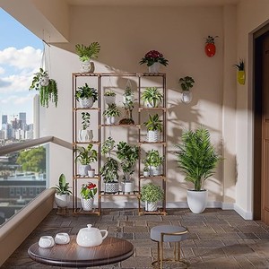 Affordable Wooden Plant <b>Stand</b> Indoor Outdoor Flower Shelf Multiple Tiered Plant <b>Stand</b> for Multiple Plants in cheap price - Product Image 3