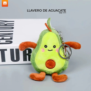 Kawaii Soft Plush Avocado Keychain Pendant <b>Keyring</b> - Assorted Colors - Product Image 2