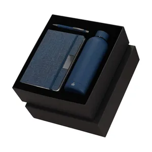 Ensemble cadeau d'affaires personnalisé Keplix : Bloc-notes, stylo et bouteille d'eau - Product Image 1