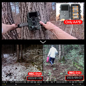 Caméra de mouvement sans fil d'extérieur ZeroBeam T9 8MP IP66 étanche Portée de détection de 32 m Enregistreur de terrain portable avec écran de 2,0 pouces - Product Image 3