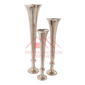 Florero de suelo de metal para centros de mesa de boda y eventos y hoteles y restaurantes decoración maceta con acabado dorado - Product Image 6