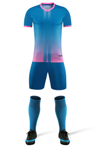 เสื้อเจอร์ซีย์ฟุตบอลสำหรับผู้รักษาประตูเสื้อฟุตบอลสีดำและสีน้ำเงิน - Product Image 6