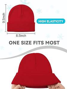 2025 New Design Wool/Cotton Breathable <b>Waterproof</b> Jacquard Unisex Adult <b>Beanie</b> Hats OEM Service Wholesale Custom Made High - Product Image 5