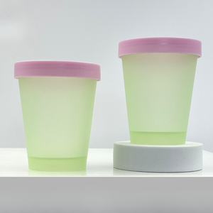 ขวดครีมเครื่องสำอางทรงกลมขนาดกว้าง250มล. 45ก. กระปุกครีมใส่ครีมบำรุงผมฝาเกลียวบรรจุภัณฑ์พลาสติกสำหรับเครื่องสำอางโลโก้ตามสั่ง - Product Image 1