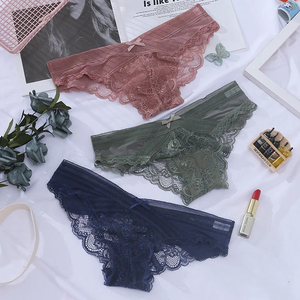 Braguitas de Encaje de Alta Calidad para Mujer, con Forro de Spandex/Nylon, Lencería Sexy, Transpirable, Ultrafina, de Talle Bajo - Product Image 6