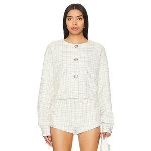 Giacca Bianca Lioness Coco con Bottoni Decorativi - Product Image 1