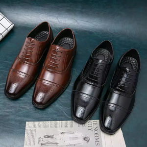 Zapatos Oxford de Cuero Genuino para Hombre al por Mayor, Zapatos Formales de Negocios, Zapatos de Vestir para Oficina, Bodas y Fiestas, Tallas Grandes, Directo de Fábrica - Product Image 5